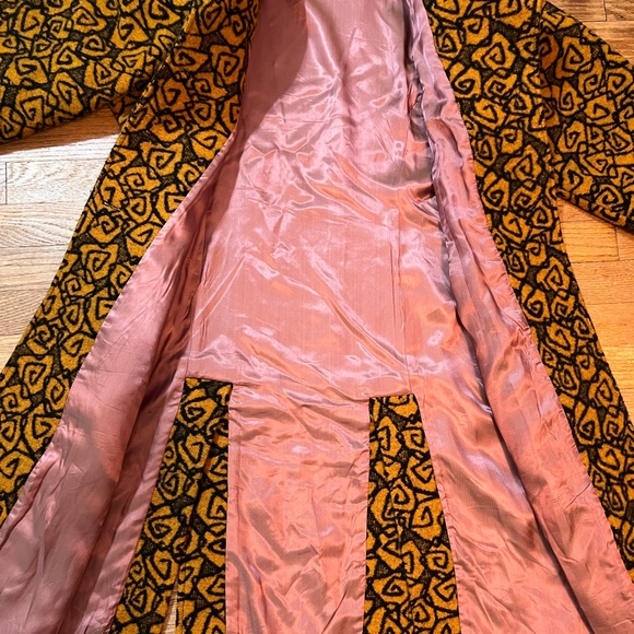 Vintage Patterned Pea Coat with Hood - Picture 2 of 6